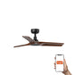Ventilatore Heywood S nero noce TUYA