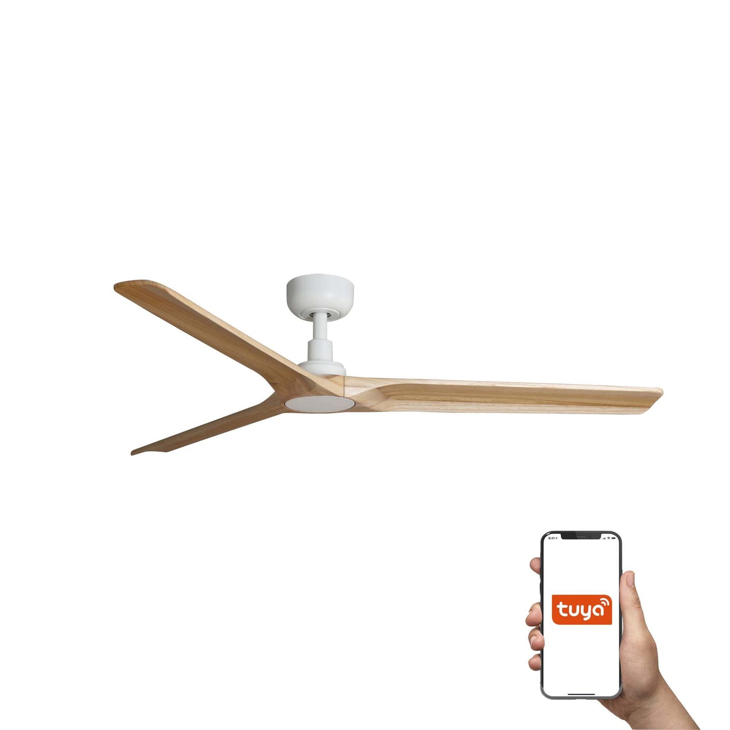 Ventilatore Heywood L bianco pino TUYA