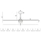 Ventilador Punt M LED blanco TUYA CCT