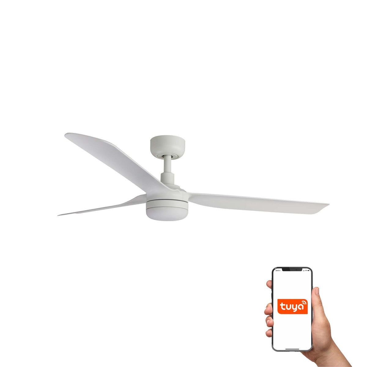 Ventilatore Punt M LED bianco TUYA CCT