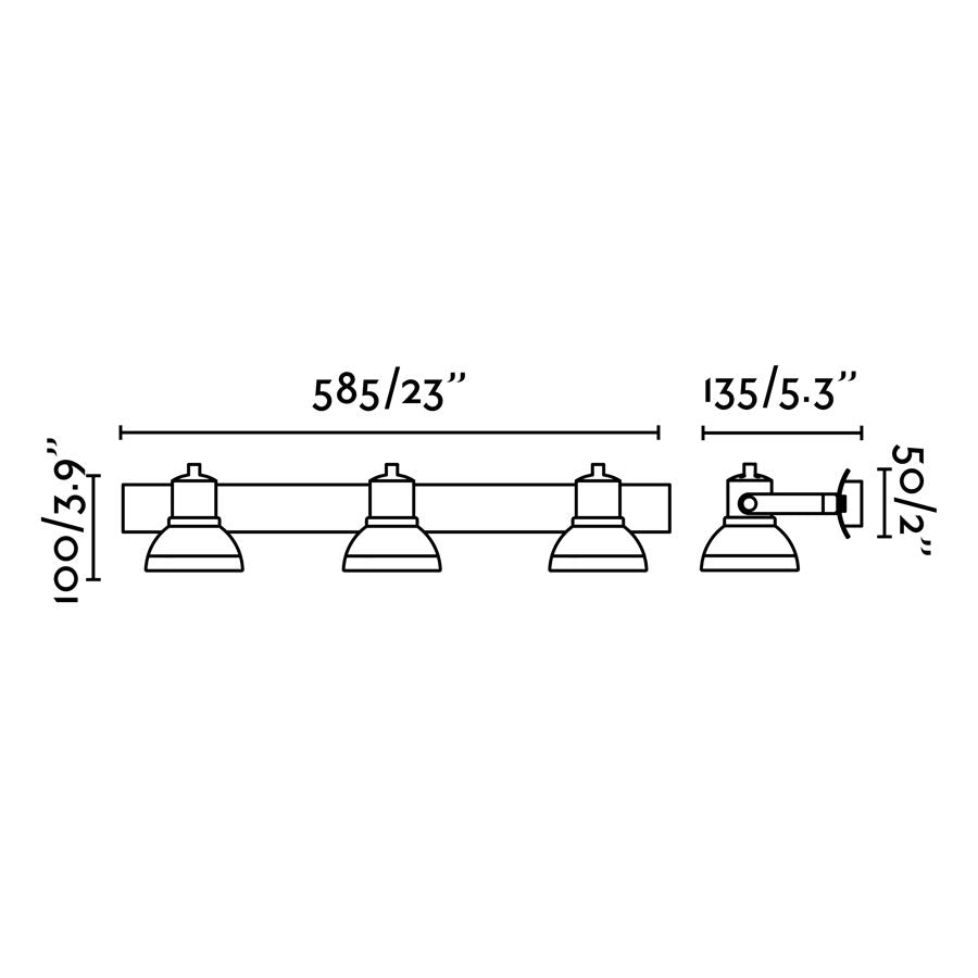Faro Faro 40556 Applique Led a Parete 3 Luci Orientabili