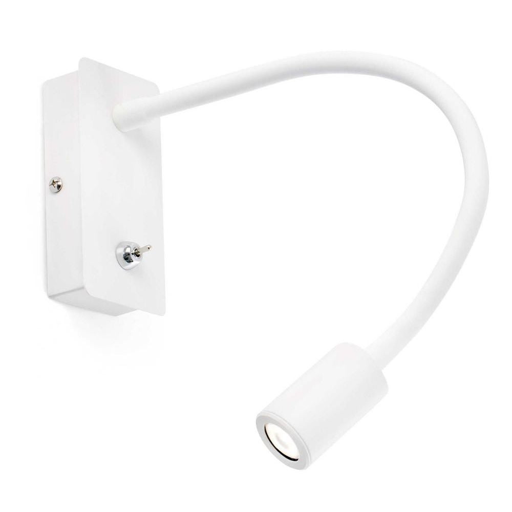 Faro Faro 41023 Lampada Con Lettore Da Parete Bianca