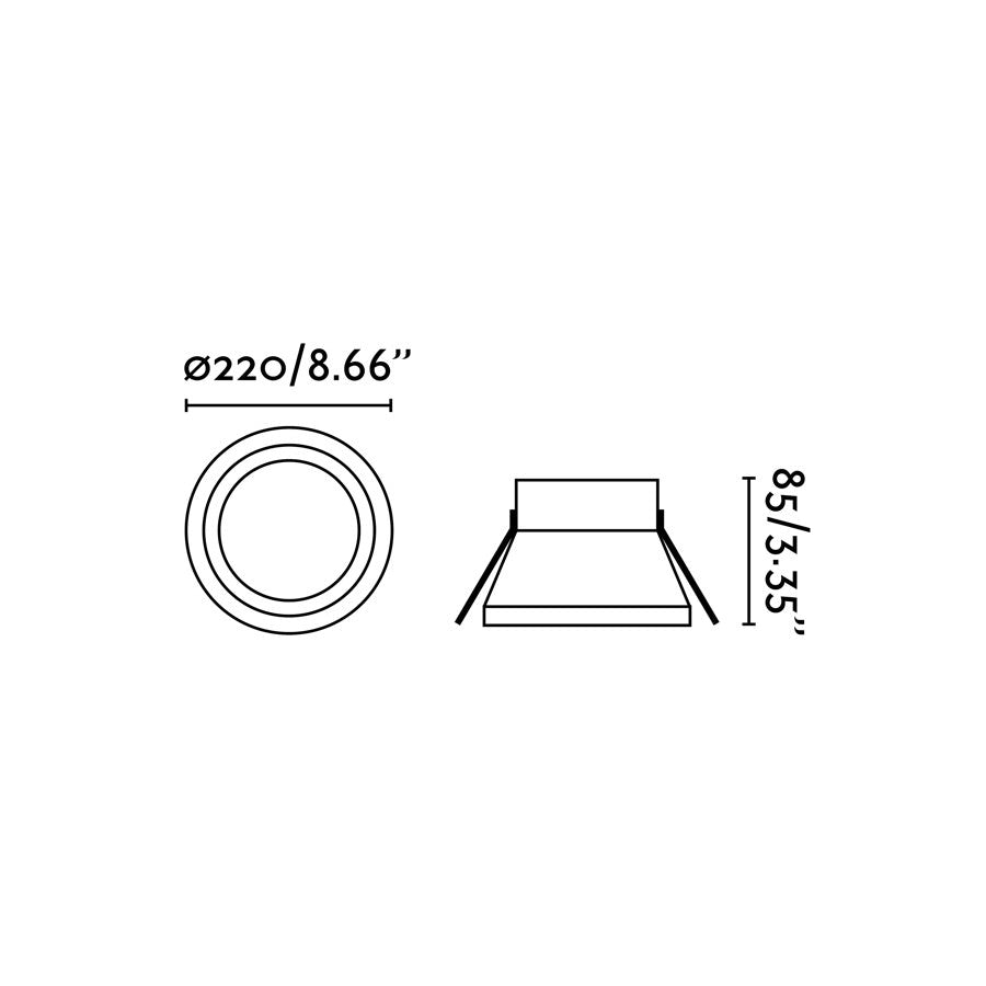Faretto Spot Led Da Incasso Tondo In Alluminio Mpc 42930