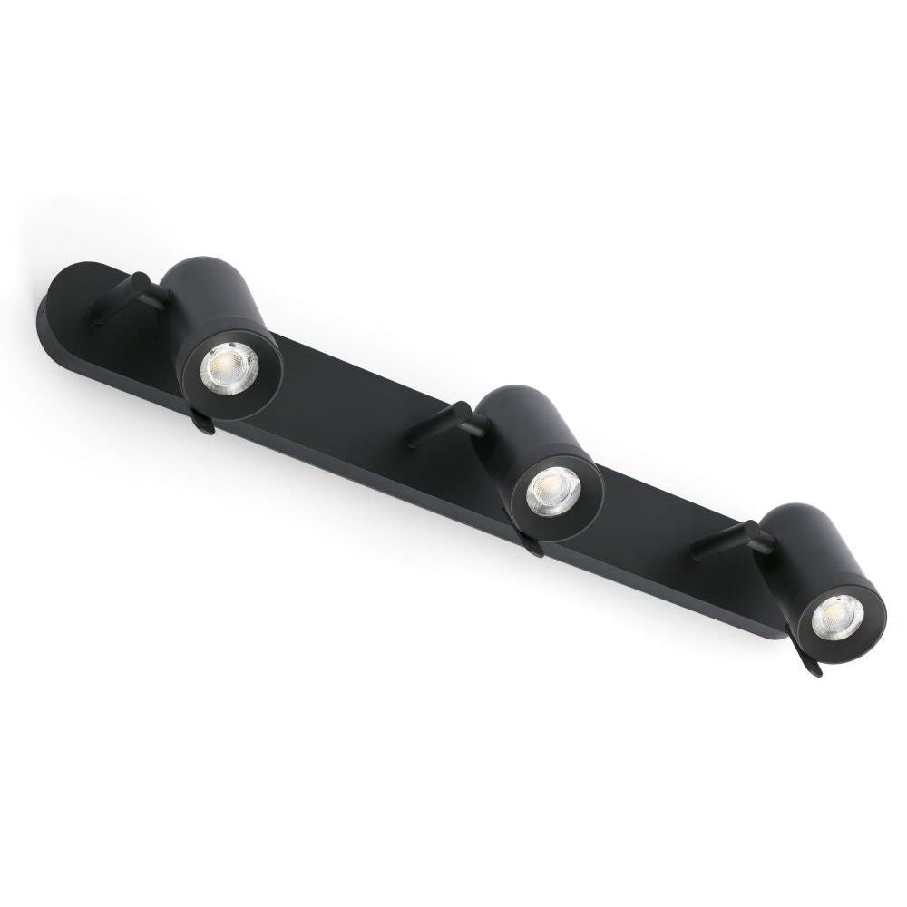 Faro Faro 43527 Faretto 3 Led Lampada Da Parete Nero