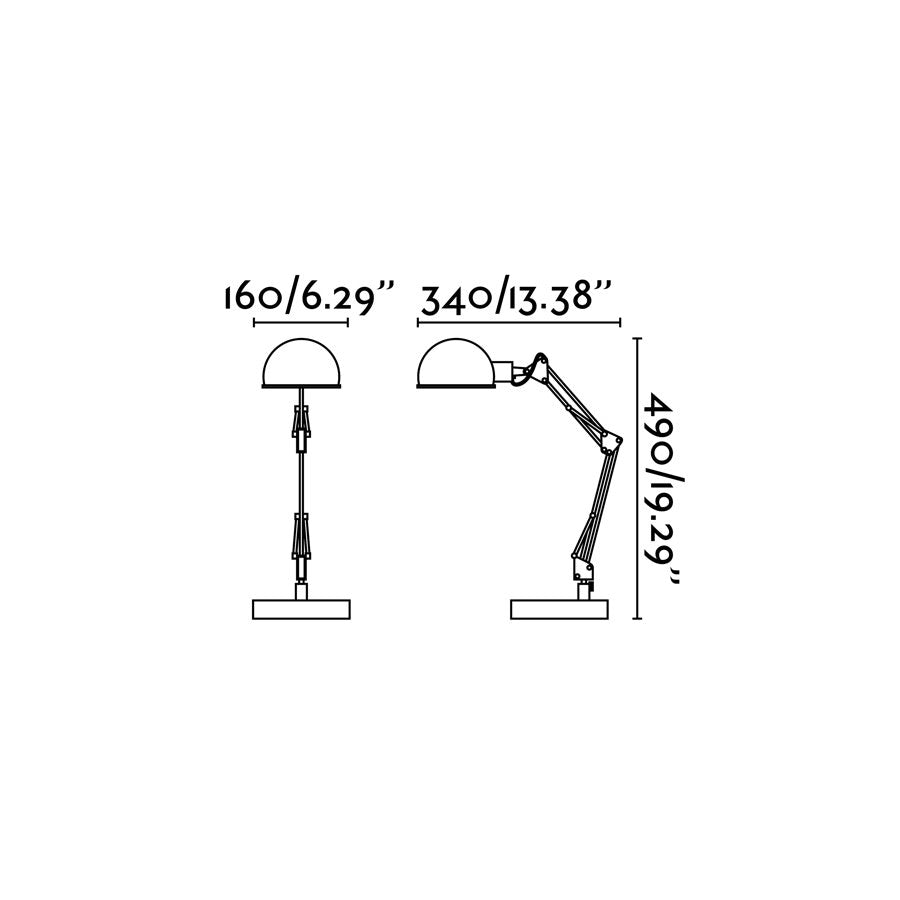Lampada Da Tavolo Nera Baobab Mpc 51909