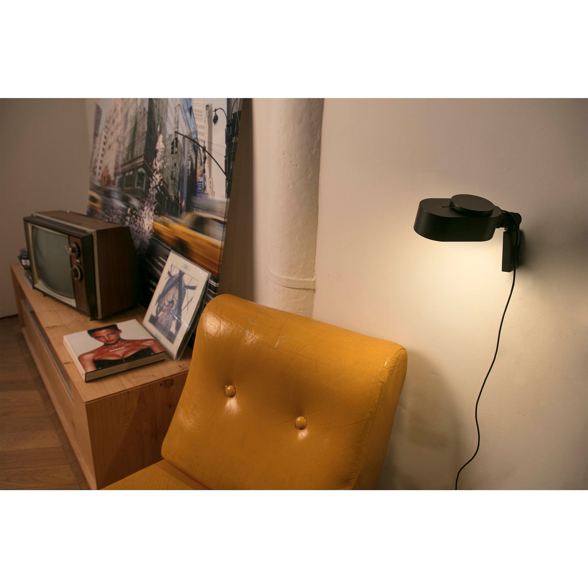 Faro Faro 57301 Lampada Led Dimmerabile Per Parete Nera