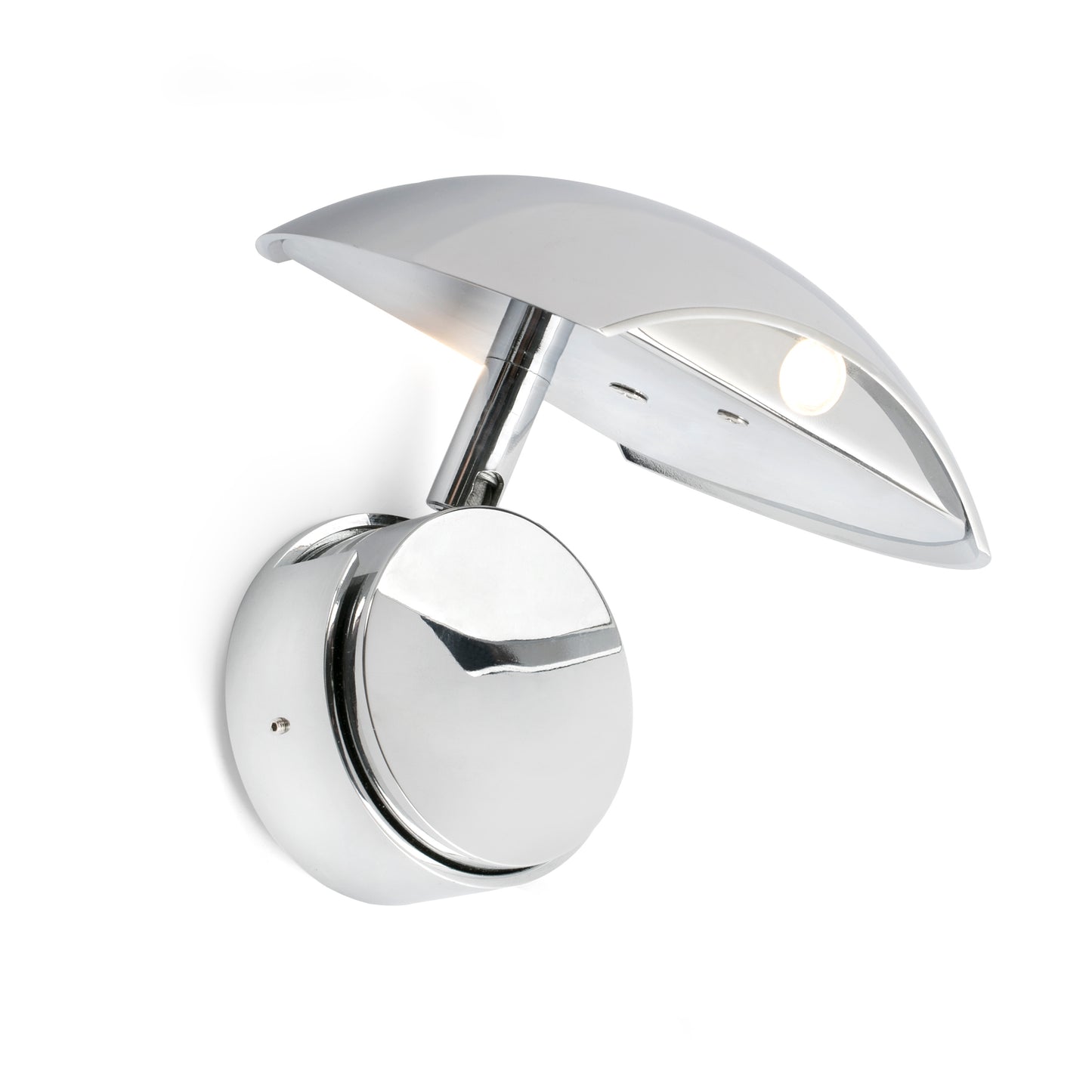 Lampada Led a Parete Orientabile Cromo e Bianco Mpc 62112