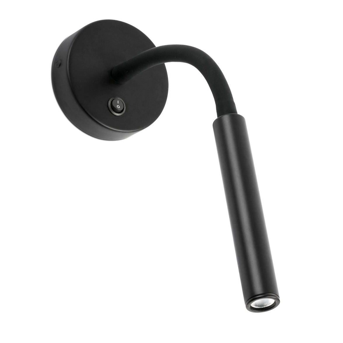 Spot Led Per Parete Luce Di Cortesia Colore Nero Mpc 62703