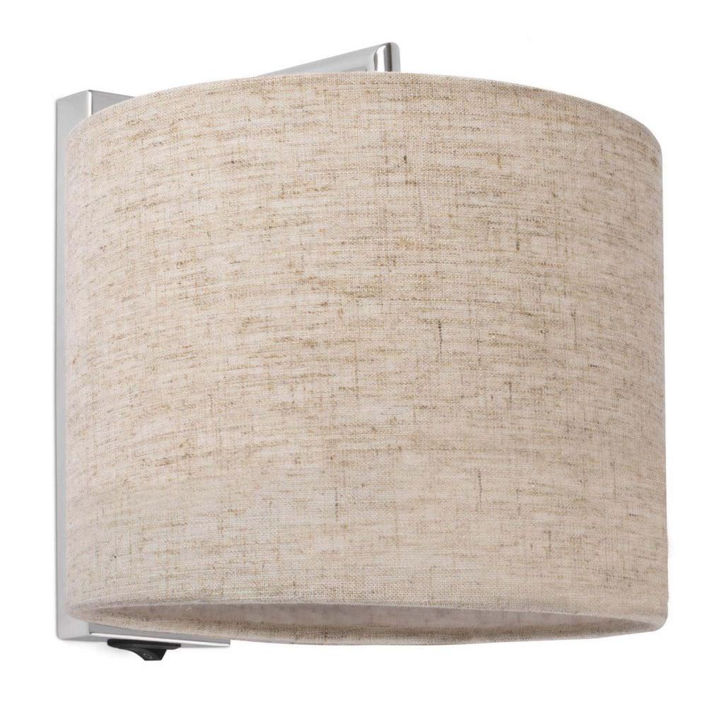 Lampada Per Parete In Tessuto Di Lino Beige Mpc 62705