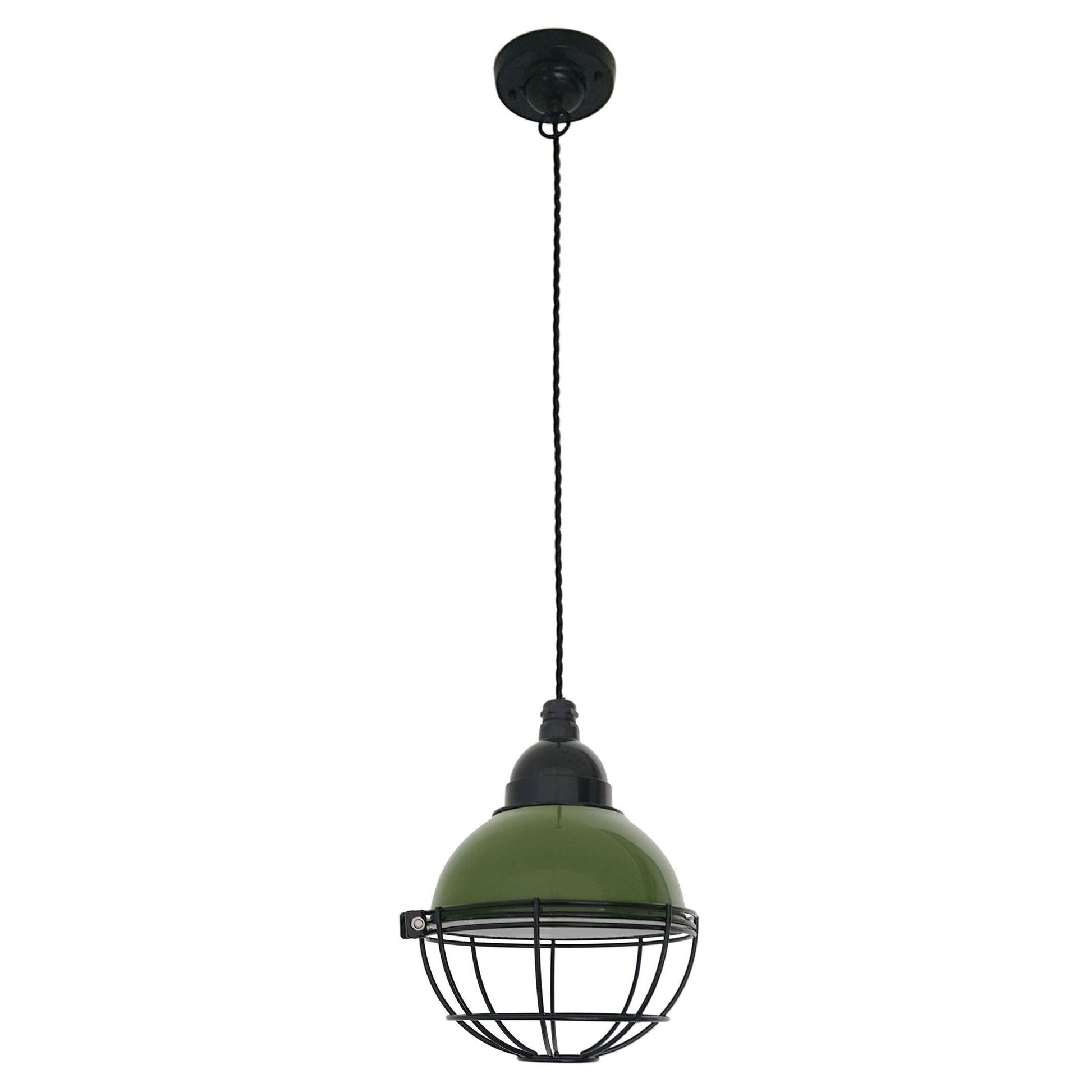 Faro Faro 62803 Sospensione Verde Stile Retro