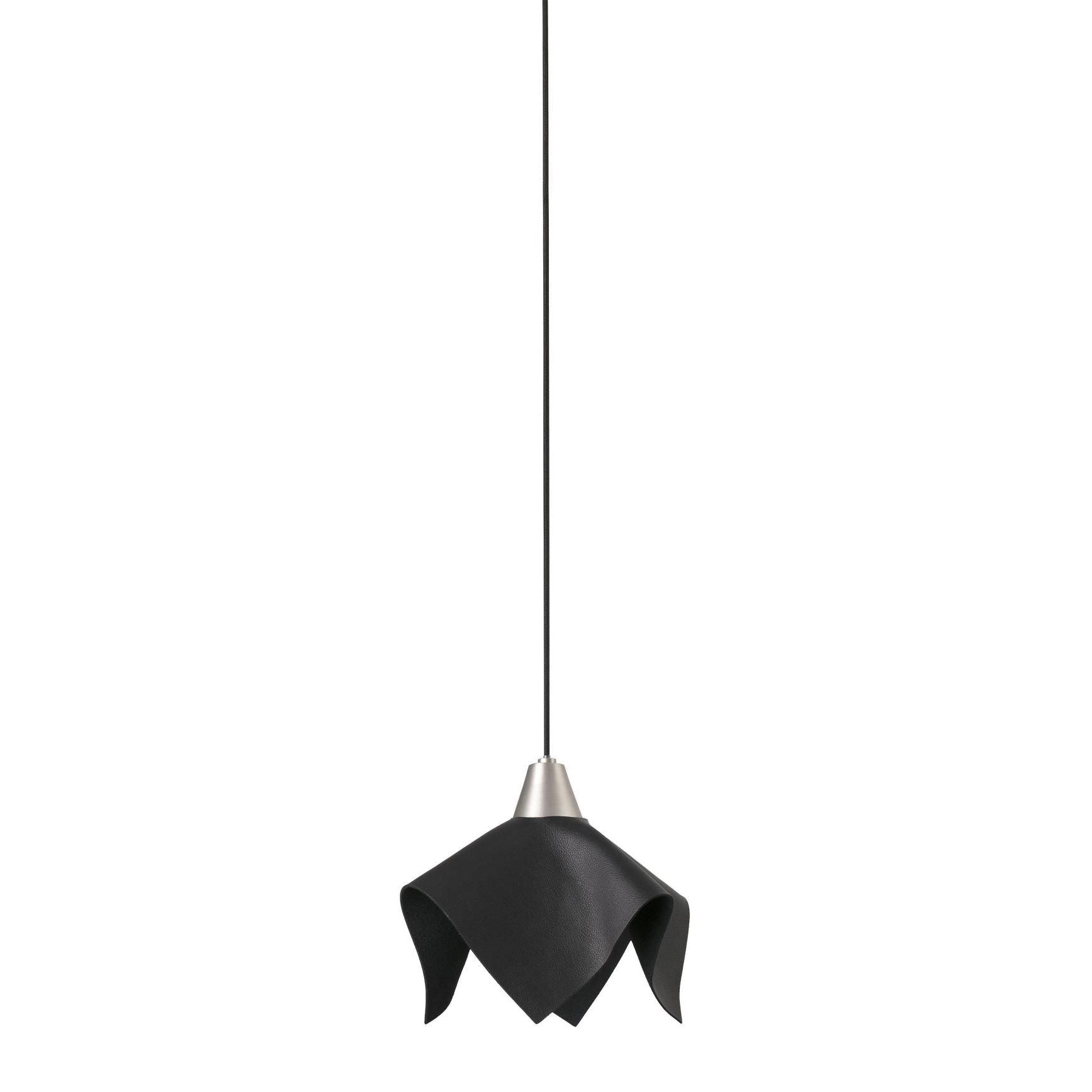 Faro Faro 66234 Lampadario Led Soffitto In Pelle Nera