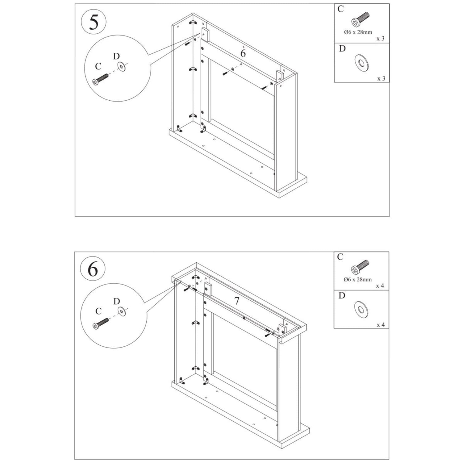 Tagu Fm461oa1 Cornice In Legno Per Caminetto Powerflame Rovere