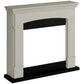 Cornice in legno beige chiaro per camino elettrico Helmi