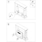 Cornice in legno turchese per camino elettrico eleganza e qualita
