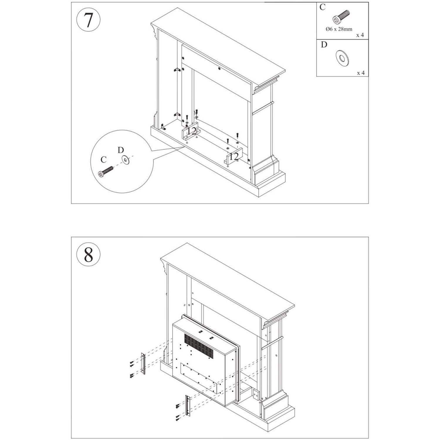 Cornice in legno turchese per camino elettrico eleganza e qualita