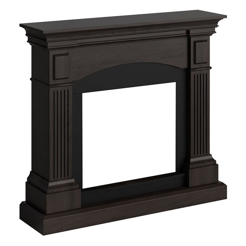 Cornice in legno wenge per caminetto elettrico Tagu Magna eleganza e qualita