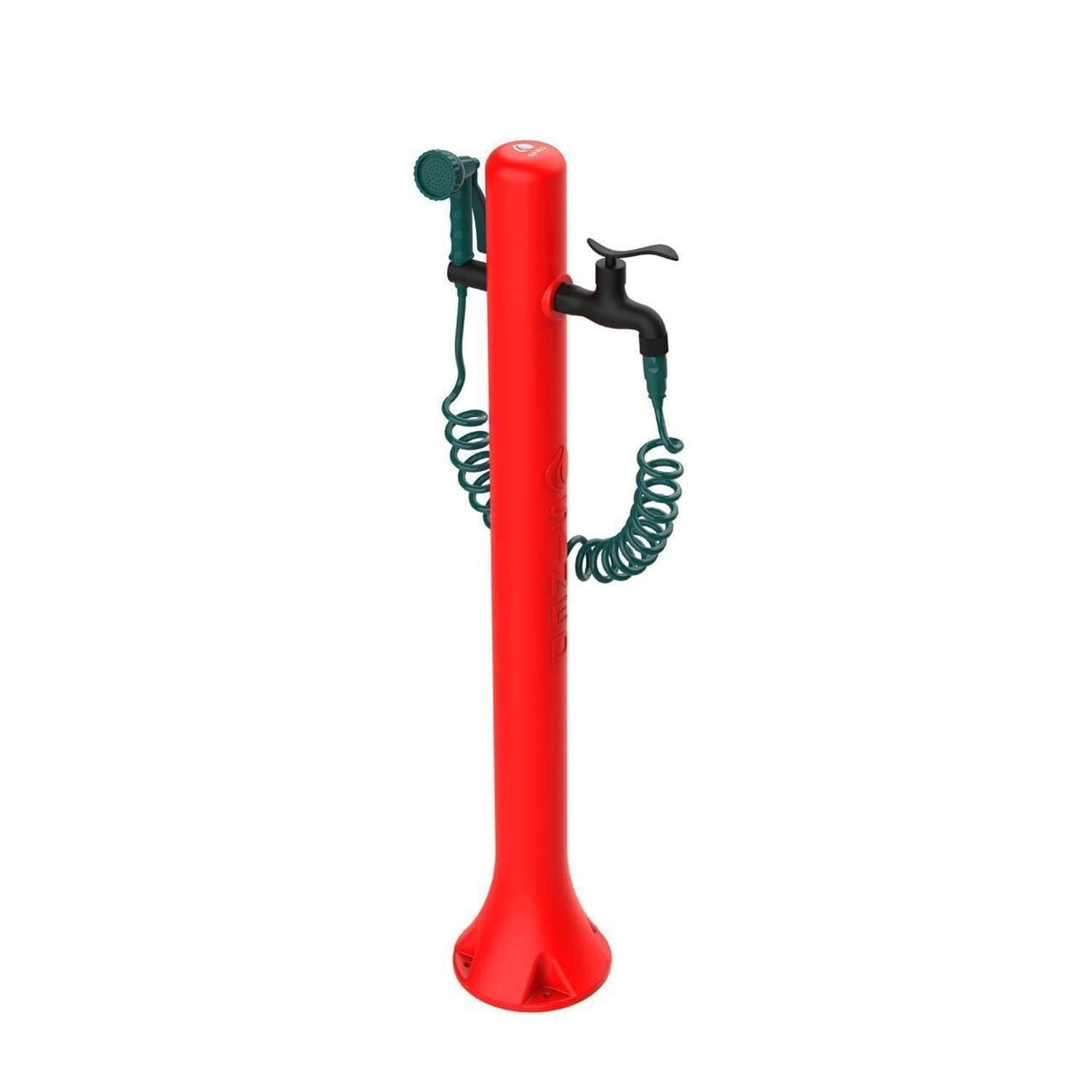 Fontanella Da Giardino Rossa Sined Design Elegante Materiali Resistenti Installazione Facile Acquista Ora Per Un Giardino Moderno e Funzionale