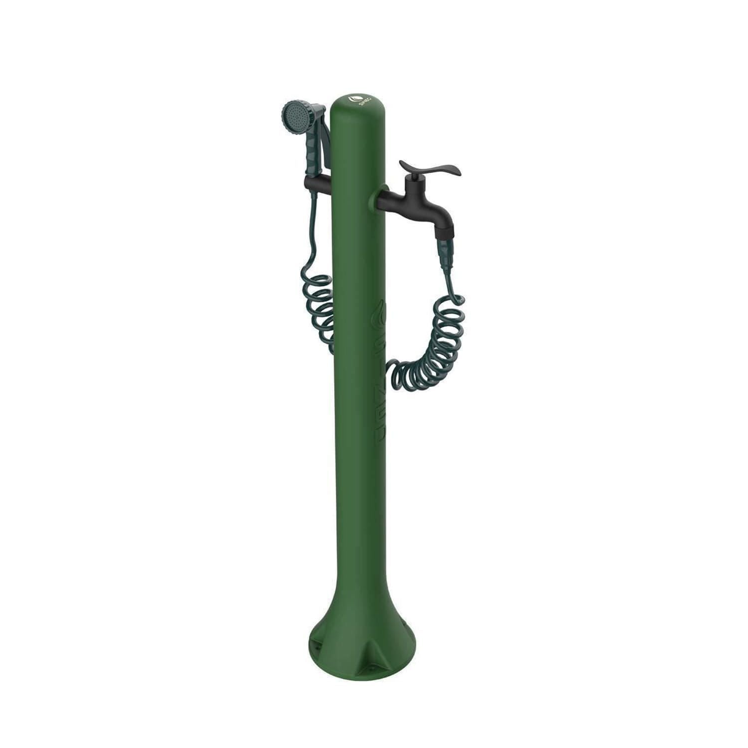 Fontanella Da Giardino Verde Sined Con Tubo Flessibile e Pistola a Spruzzo