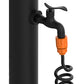 Fontana Da Giardino Nera In Alluminio Sined Con Tubo Da 75 m e Pistola a 8 Getti Resistente e Dal Design Elegante Acquista Ora Per Unirrigazione Efficiente e Duratura