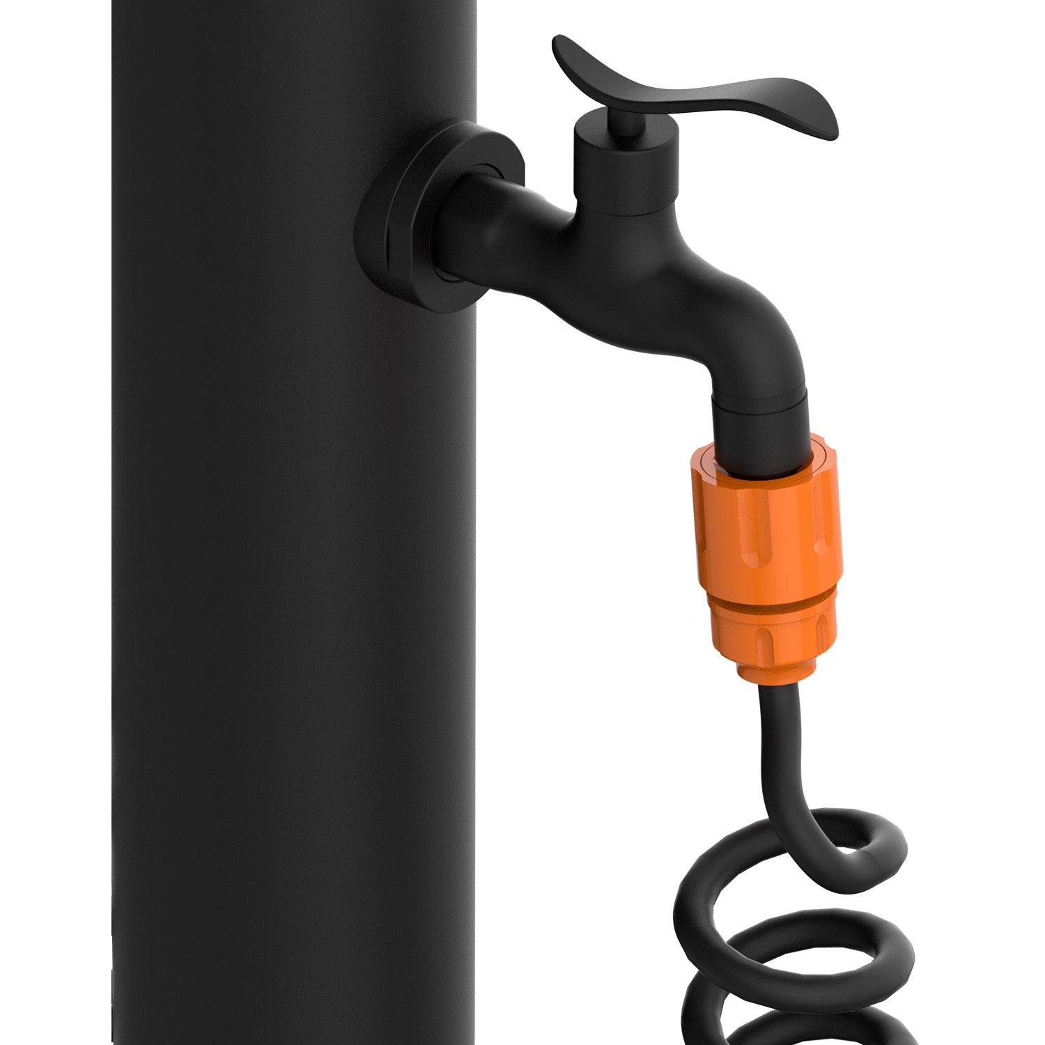 Fontana Da Giardino Nera In Alluminio Sined Con Tubo Da 75 m e Pistola a 8 Getti Resistente e Dal Design Elegante Acquista Ora Per Unirrigazione Efficiente e Duratura