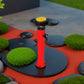 Fontanella Da Giardino Rossa Tritone Eleganza e Resistenza