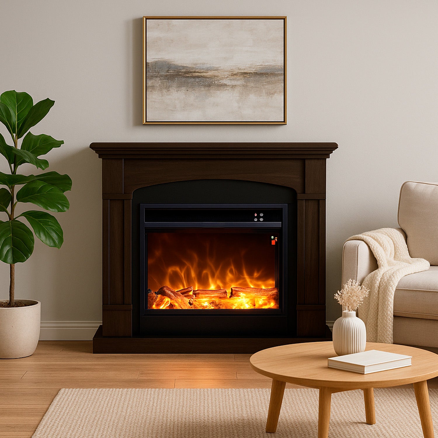 Caminetto Elettrico Fuego Monica Wenghe Eleganza e Funzionalita