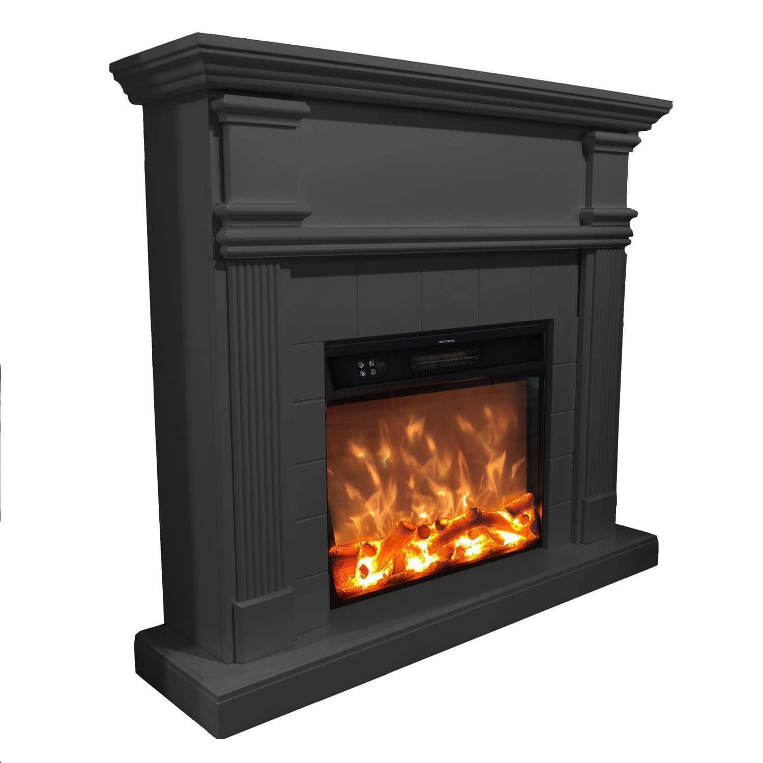 Caminetto Grigio a Pavimento Omar Eleganza e Calore per Ogni Ambiente