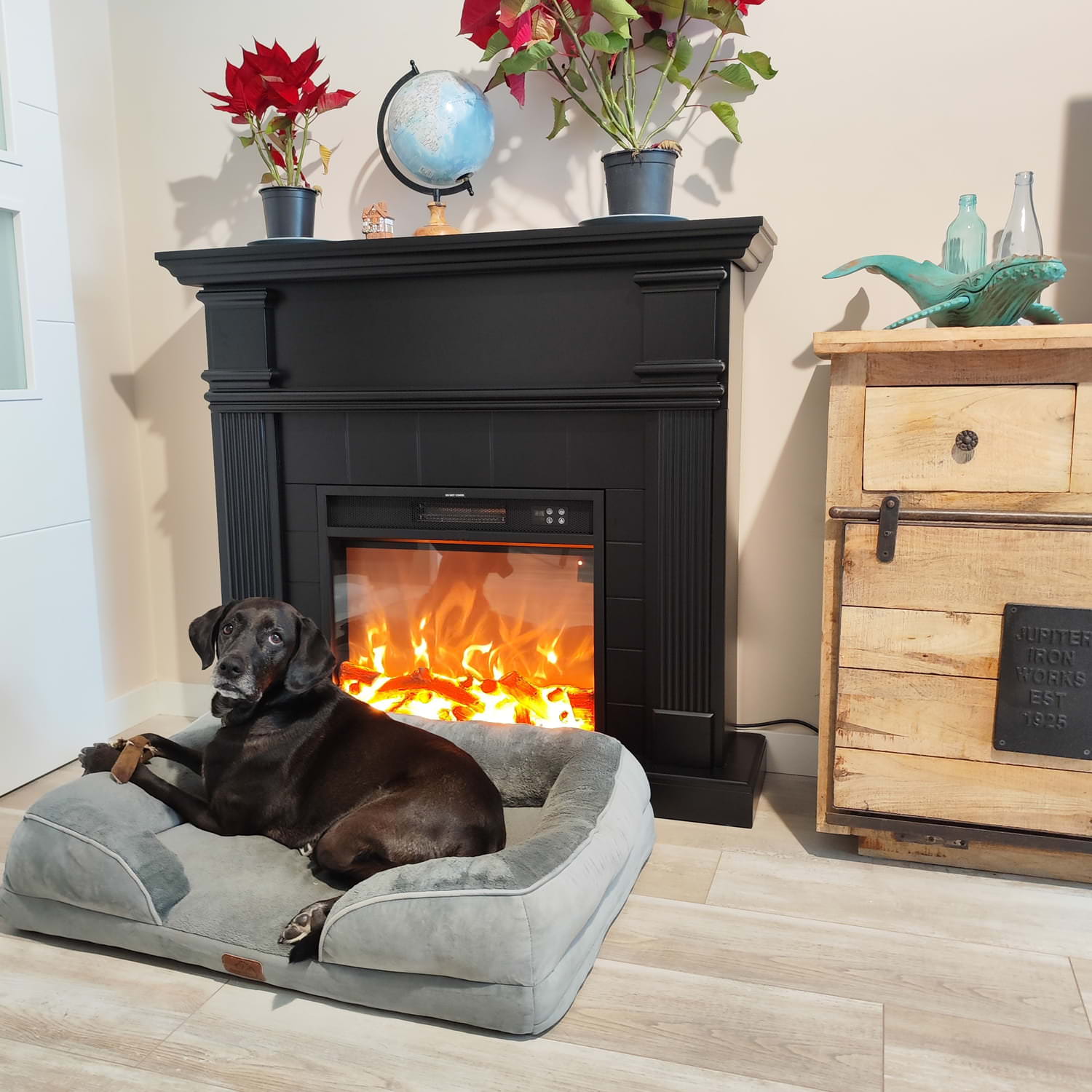 Caminetto Elettrico Nero Omar Eleganza e Comfort a Casa Tua