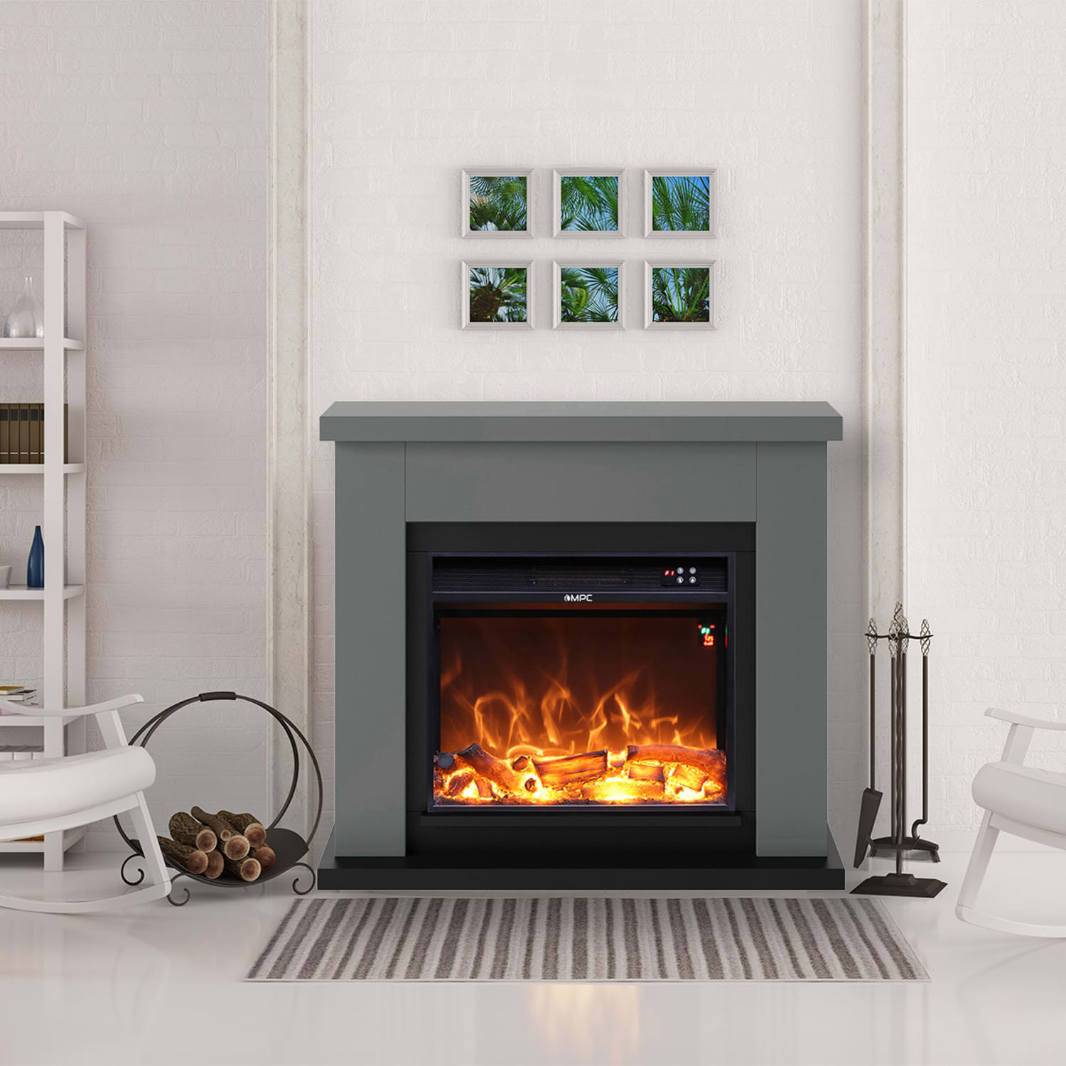 Caminetto Elettrico Fuego Paolo Antracita Design Scandinavo Eleganza e Funzionalita Per Ogni Ambiente Acquista Ora Con Consegna Veloce e Garanzia Postvendita