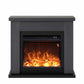 Caminetto Elettrico Fuego Paolo Gris Eleganza e Comfort