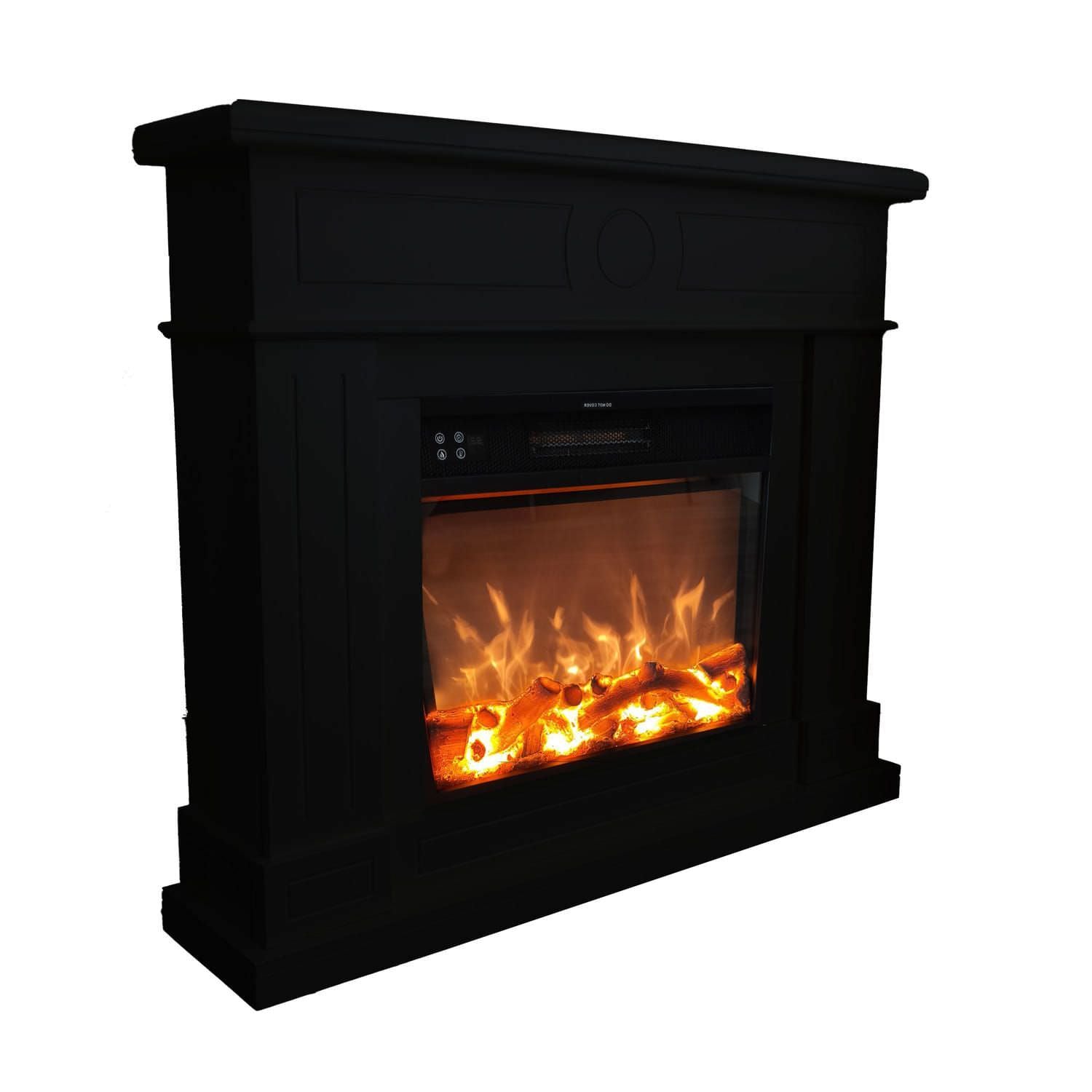 Caminetto Elettrico Fuego Roberta Negro Eleganza e Potenza per Ogni Ambiente