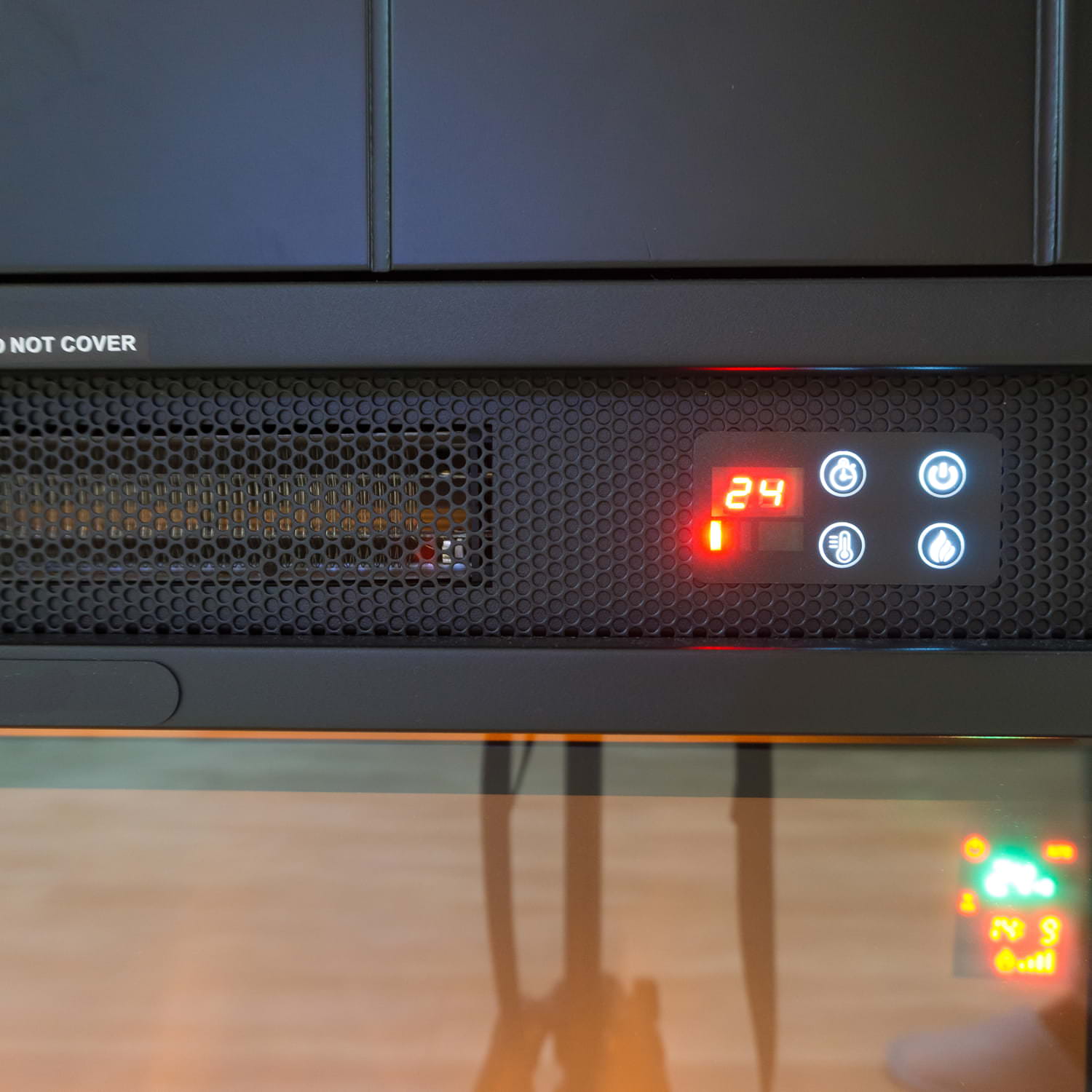 Caminetto Elettrico Fuego Roberta Negro Eleganza e Potenza per Ogni Ambiente