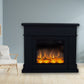 Caminetto Elettrico Fuego Roberta Negro Eleganza e Potenza per Ogni Ambiente