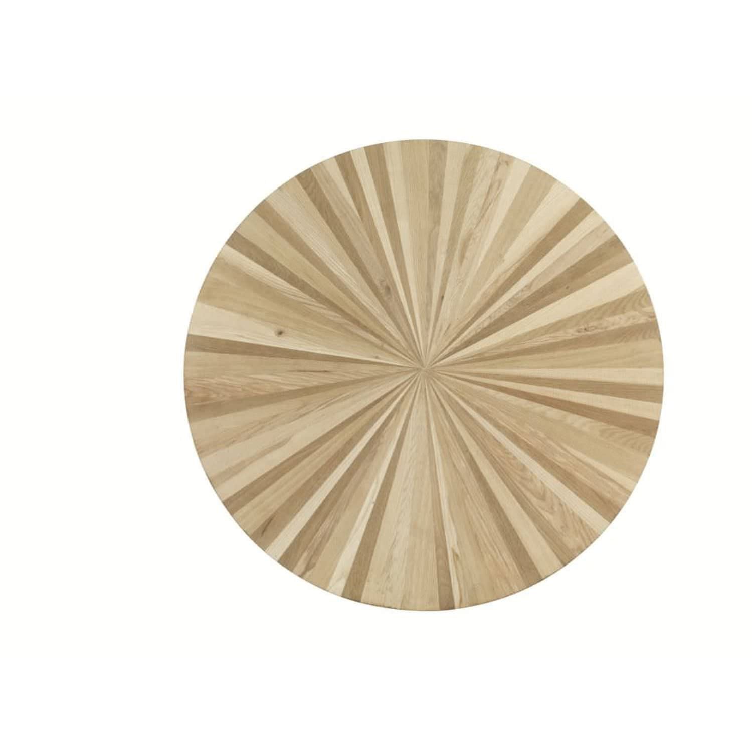 Piano Rotondo In Legno Massello Intarsiato Diametro 120 Cm Spessore 5 Cm Colore Naturale Eleganza e Resistenza Per Il Tuo Tavolo Acquista Ora Con Spedizione Veloce e Garanzia Postvendita