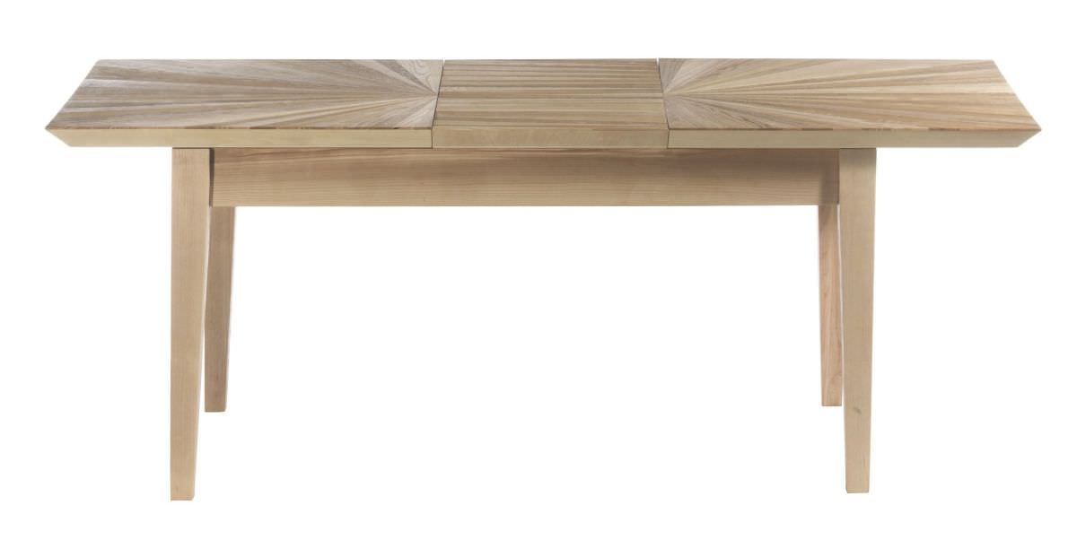 Tavolo Allungabile Angelica In Legno Con Piano Intarsiato