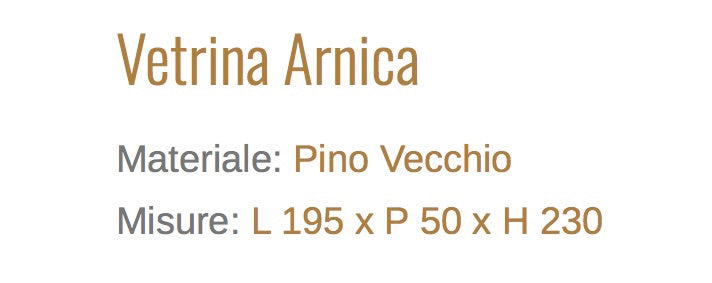 Mobile Vetrina Guarnieri Arnica In Legno Massiccio Eleganza e Qualita Per La Tua Casa Acquista Ora