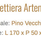 Cassettiera In Pino Vecchio Artigianale Con 9 Cassetti