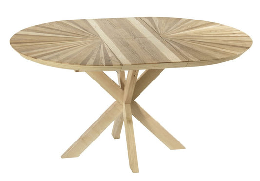 Guarnieri Asparagus Elegance round extendable tabletop