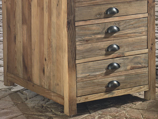Solid Wood Desk in Wormwood: Elegance and Functionality
