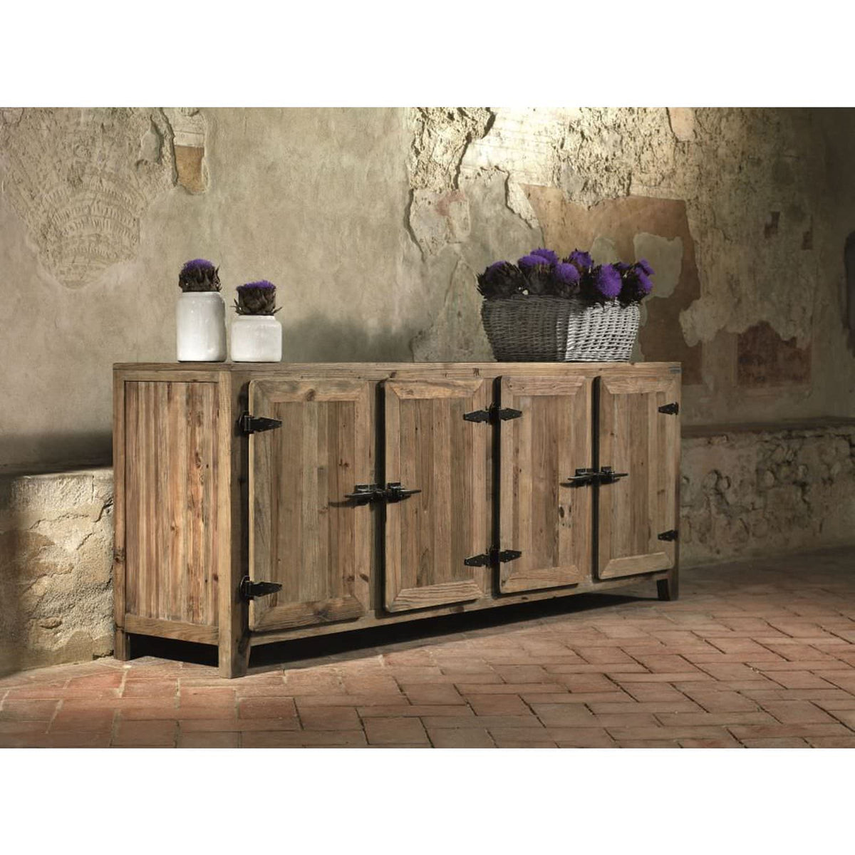 Credenza In Legno Massello Guarnieri Camomilla Eleganza e Fu