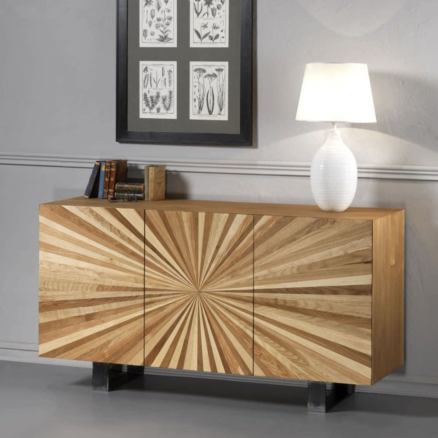 Credenza a Muro Guarnieri Gncardo Eleganza e Resistenza In Legno Massello