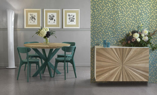 Wall Sideboard Guarnieri Carruba in Solid Wood with Doors