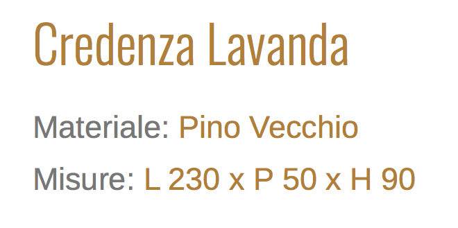 Credenza Lavanda In Legno Vecchio Eleganza e Funzionalita
