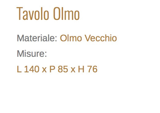 Tavolo Olmo 140 Eleganza e Qualita Per La Tua Casa