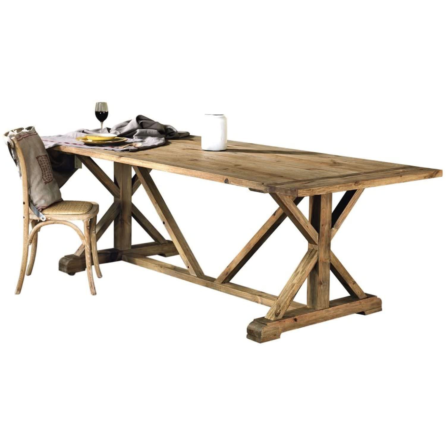 Tavolo In Legno Di Pino 200 Cm Eleganza e Resistenza Per Il Tuo Spazio