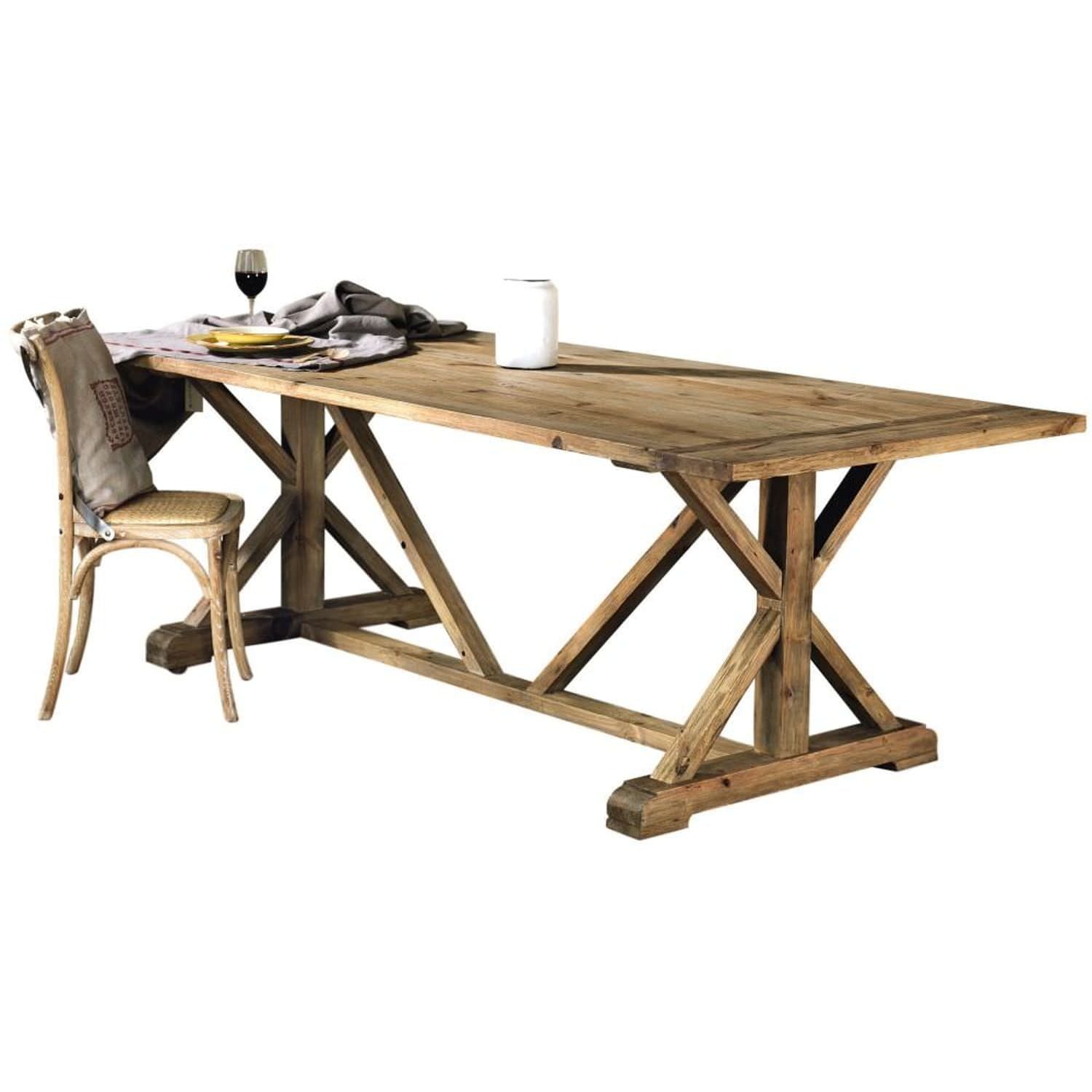 Tavolo Guarnieri In Legno Di Pino Vecchio Elegante e Resistente