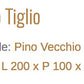 Tavolo Tiglio In Pino Vecchio e Ferro Con Ruote Eleganza e Funzionalita