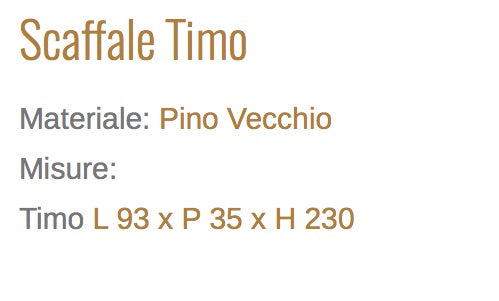 Scaffale Timo In Legno Di Pino Massiccio Eleganza e Resistenza Per Il Tuo Spazio Acquista Ora
