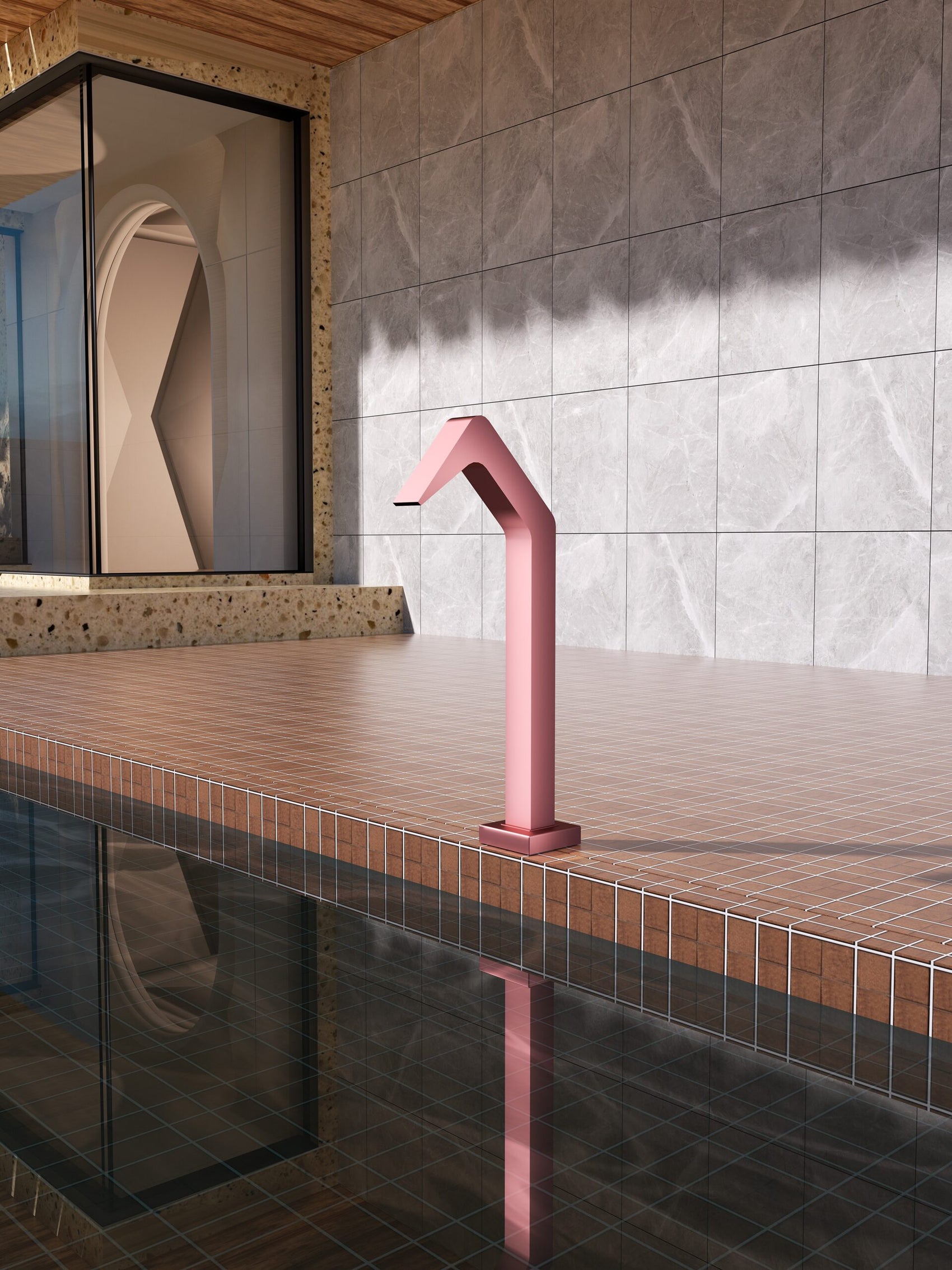 Cascata piscina inox 316L Niagara eleganza e durata