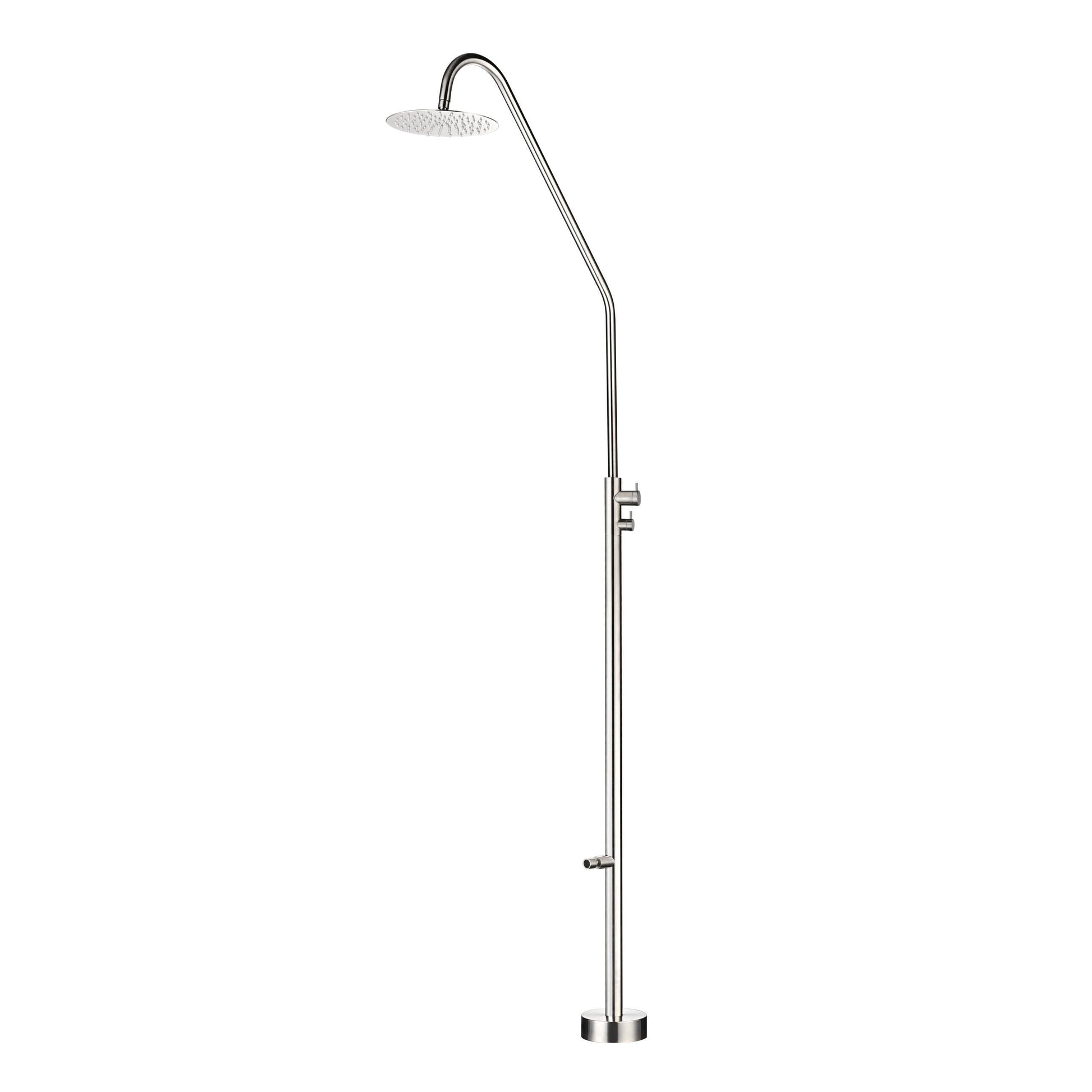 Doccia Dakota in acciaio 316 eleganza e resistenza per il tuo giardino